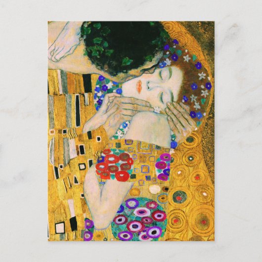 De kus van Gustav Klimt Briefkaart (Voorkant)
