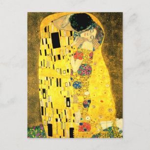 De kus van Gustav Klimt Fine Art Briefkaart
