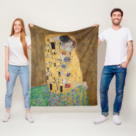 De kus van Gustav Klimt Fleece Deken
