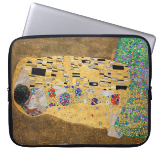 De Kus van Gustav Klimt Gefeliciteerd Laptop Sleeve