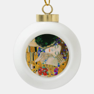 De kus van Gustav Klimt Keramische Bal Ornament