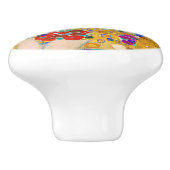 De kus van Gustav Klimt Keramische Knop (Zijkant)