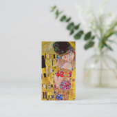 De kus van Gustav Klimt, kunst bruiloft Informatiekaartje (Staand voorkant)