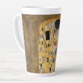 De kus van Gustav Klimt Latte Mok (Linkerhoek)