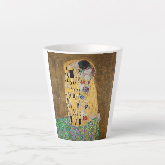 De kus van Gustav Klimt Latte Mok (Voorkant)