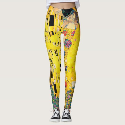 De kus van Gustav Klimt Leggings (Voorkant)