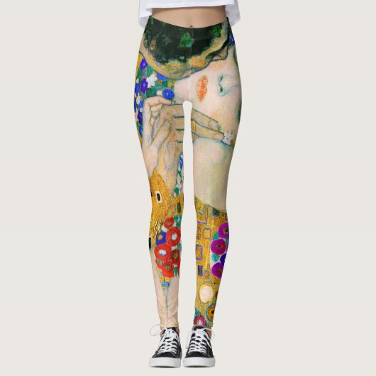 De kus van Gustav Klimt Leggings (Voorkant)