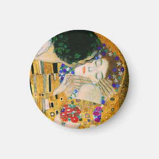 De kus van Gustav Klimt Magneet