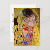 De Kus van Gustav Klimt, Nieuw Adres Aankondiging (Voorkant / Achterkant)