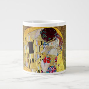 De Kus van Gustav Klimt, Oude Art Nouveau Extra Grote Beker