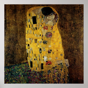De kus van Gustav Klimt Poster