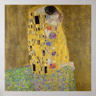 De Kus van Gustav Klimt  Poster