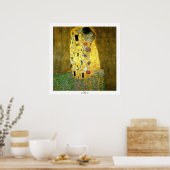 De kus van Gustav Klimt Poster (Keuken)
