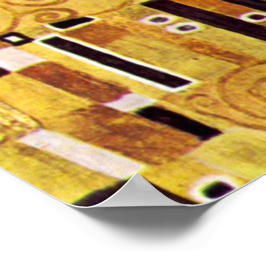 De kus van Gustav Klimt Poster (Hoek)