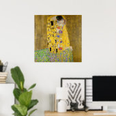 De kus van Gustav Klimt Poster (Thuiskantoor)