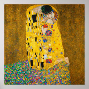 De Kus van Gustav Klimt Poster