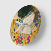 De kus van Gustav Klimt Ronde Klok (Hoek)