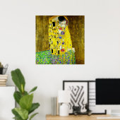De Kus van Gustav Klimt, symboliserende schilder, Poster (Thuiskantoor)