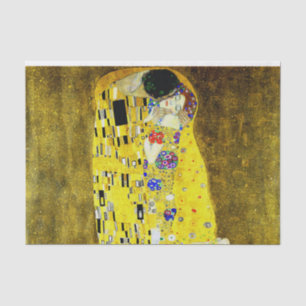 De Kus van Gustav Klimt, symboliserende schilder,  Tissuepapier