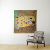 De kus van Gustav Klimt Wandkleed (In Situ (horizontaal))