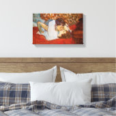 De kus van Henri de Toulouse-Lautrec op Canvas~ Canvas Afdruk (Insitu (Slaapkamer))