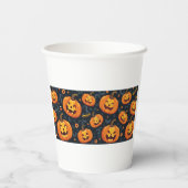 De kus van Jack O'Lantern Papieren Bekers (Achterkant)