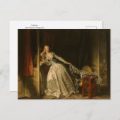 De kus van Jean Honore Fragonard Briefkaart (Voorkant / Achterkant)