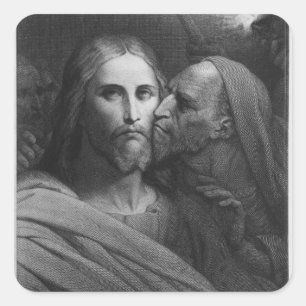 De Kus van Judas 2 Vierkante Sticker