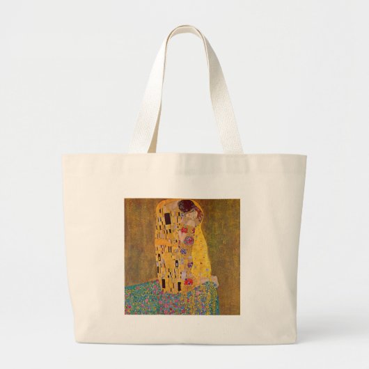 De kus van Klimt Grote Tote Bag (Voorkant)