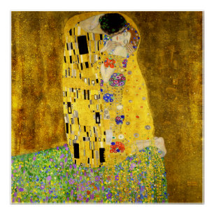De kus van Klimt Perfect Poster