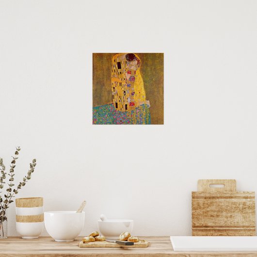 De kus van Klimt Poster (Keuken)