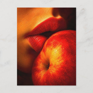 De kus van nectarine – een intieme portret feestdagenkaart
