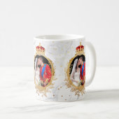 de kus, will+kate royal bruiloft+marble koffiemok (Voorkant rechts)