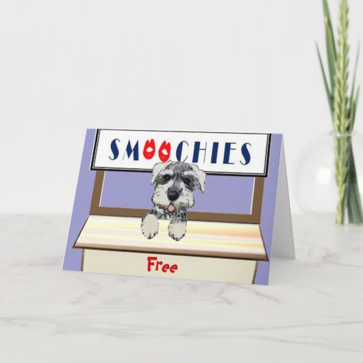 De Kussen van de hond Kaart (Voorkant)