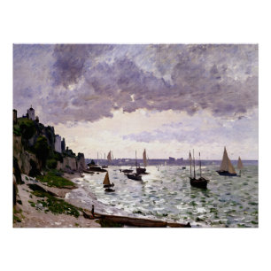 De kust bij Sainte-Adresse Perfect Poster