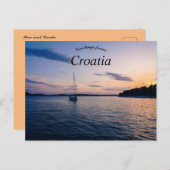 De Kust Kroatië van Hvar Briefkaart (Voorkant / Achterkant)