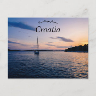 De Kust Kroatië van Hvar Briefkaart