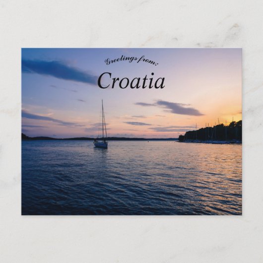 De Kust Kroatië van Hvar Briefkaart (Voorkant)
