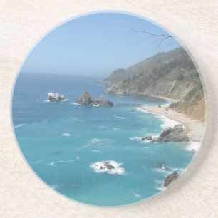 De Kust van Californië Zandsteen Onderzetter
