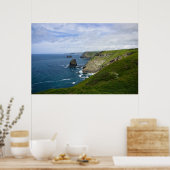 De kust van Cornish Poster (Keuken)