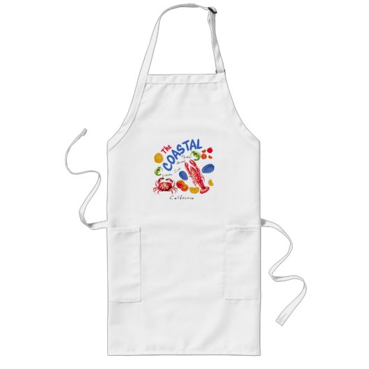 De Kust Zeevismarkt Lang Schort (Voorkant)