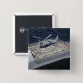 De kustgevechtsschip USVFreedom Vierkante Button 5,1 Cm (Voorkant /achterkant)