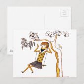 DE KUSTHOUTEN DOLEN BIJ HET SCHAKELEN BRIEFKAART (Voorkant / Achterkant)