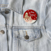 De Kutste KerstButton - ooit Ronde Button 5,7 Cm (In situ)