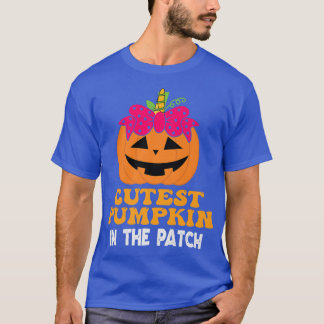 De kutste pompoen in de flacon Halloween Unicorn T-shirt