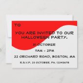 De kwaadaardige clown Halloween Kaart (Achterkant)