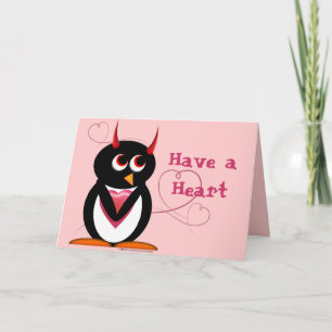 De kwade Kaart van de Valentijnsdag van de Pinguïn