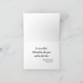 De kwaliteit van de barmhartigheid bedankkaart (Binnen)