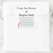 "De la bibliothèque de..." Autocollants (Sac)