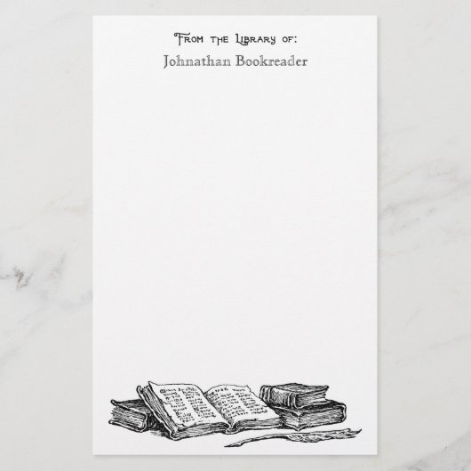 De la bibliothèque des livres anciens papeterie pe (Devant)